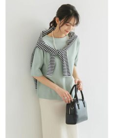 AMERICAN HOLIC ５分袖ボートネックカットプルオーバー