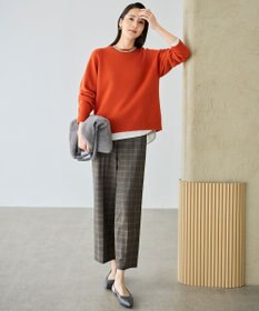 自由区 L ウールカシミヤブレンドラグランスリーブ ニット