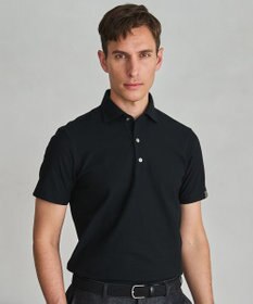 GOTAIRIKU 3年連続売上NO1/キングサイズ登場【仕事で着られる】キレイめ 鹿の子 BIZ ポロシャツ ブラック系