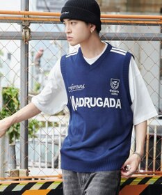 WEGO 【ユニセックス着用ITEM/2点セット】アンサンブルゲームロゴニットベスト