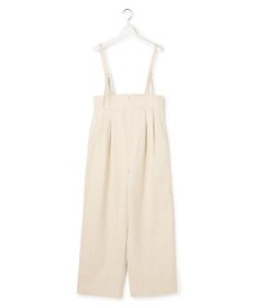 23区 【GOLD LABEL】GIOTEXリネンスパーク サスペンダー付 タックパンツ