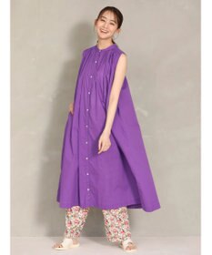 Green Parks インド綿 ノースリーブワンピース