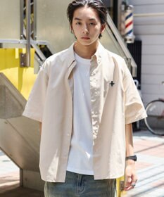 WEGO 【ユニセックス着用ITEM/MLサイズ展開】オックスフォードワンポイントシャツ（SS）