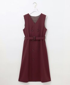 ANY SIS 【美人百花10月号掲載】リバーシブルチェックラップ ワンピース