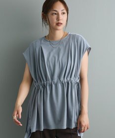 CRAFT STANDARD BOUTIQUE 布帛ウエストギャザー切替チュニック