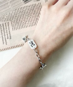 WEGO Lリボンプレートジャラブレス