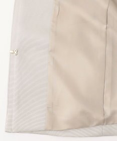 自由区 L 【洗える】グログランノーカラー ジャケット