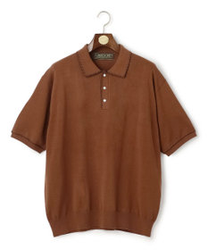 J.PRESS MEN 【WEB・一部店舗限定】Blanket Stitch Knit Polo