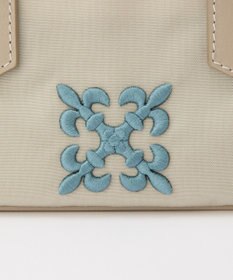russet 《モノグラム刺繍》コーデュラナイロン2WAYミニショルダーバッグ（CE-1778）