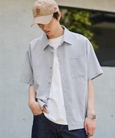 WEGO クロップドSSサッカーストライプシャツ