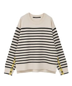 YECCA VECCA 釦デザイン配色ニット