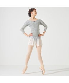 Chacott 【ノーソーイングニット】レーシーＶネックニットトップ