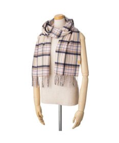 MOONBAT WEB限定【洗える】ミエル (miel) カシミヤ100％ チェックマフラー