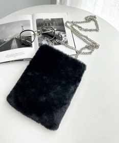 WEGO ファーチェーンミニショルダー