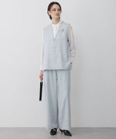 ICB ライトスラブツイード Vネックジレ