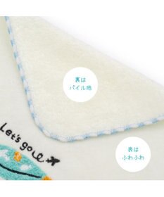 Mother garden しろたん ミニタオル 《スーツケ柄　白》