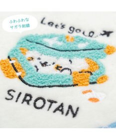 Mother garden しろたん ミニタオル 《スーツケ柄　白》