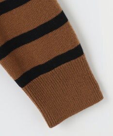 J.PRESS LADIES S 【洗える】MERINO CASHMERE オフタートル ボーダー ニット