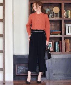 ANY SIS 【洗える】スフレハイネックケーブル ニット