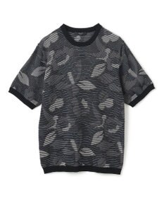 JOSEPH HOMME メキシカンブラインドジャガード　クルーネック半袖ニット
