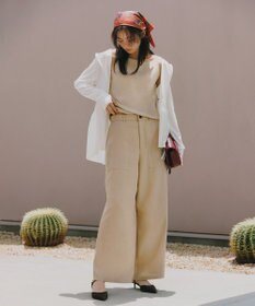 UNFILO 【新色追加/WEB限定カラー】スゴ機能美ニット スクエア キャミソール