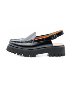 APOM プラットフォームスリングバックモカシン40