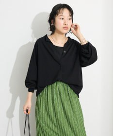CRAFT STANDARD BOUTIQUE 洗える/UVカット/毛玉軽減 ファンクショナルニットカーディガン
