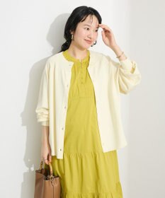 CRAFT STANDARD BOUTIQUE 洗える/UVカット/毛玉軽減 ファンクショナルニットカーディガン