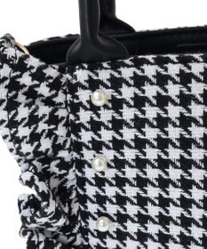 Maison de FLEUR 2Way千鳥柄フリルトートSバッグ