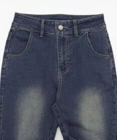 WEGO ギャザーデニムフレアパンツ