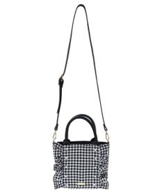 Maison de FLEUR 2Way千鳥柄フリルトートSバッグ