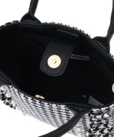 Maison de FLEUR 2Way千鳥柄フリルトートSバッグ