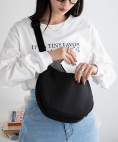 WEGO カラーハーフムーンショルダー