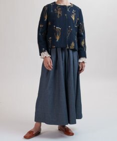 muuc ボタニカル刺繍のジャケット