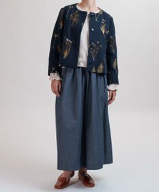 muuc ボタニカル刺繍のジャケット