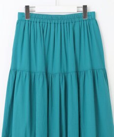 Feroux 【洗える】コットンボイルティアード スカート