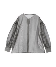 Green Parks AnriettMusee シアーボリュームスリーブブラウス