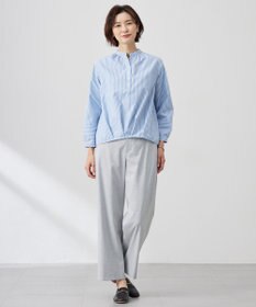 J.PRESS LADIES 【洗える】CARREMAN 2WAY ストレート ワイド パンツ