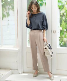 ANY SIS S 【接触冷感・UVカット・速乾】コンフォートビューティサテン パンツ