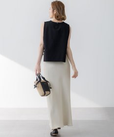 23区 【吸水速乾/防シワ】ジョーゼットサテン ナロー スカート