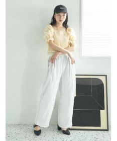 earth music&ecology フラワー刺繍ブラウス