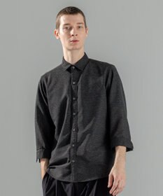 JOSEPH HOMME 新型・新素材【軽量/通気性/清涼感/洗える/ストレッチ】レノクロスストレッチ　7分袖レギュラーカラーシャツ