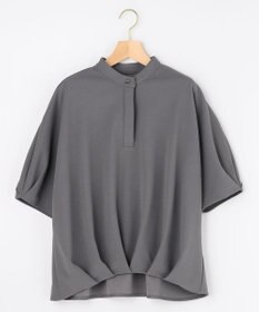 組曲 【接触冷感・WEB限定】ジョーゼットジャージードルマンスリーブ ブラウス