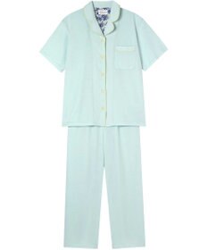 une nana cool 【綿100%】スビン天竺 半袖開襟パジャマ MADE WITH LIBERTY FABRIC