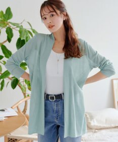 Tiaclasse L 【新色追加・UVケア・接触冷感】ロングトッパーカーディガン