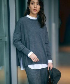 23区 【洗える】CANCLINI バンドカラー シャツ