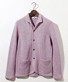 JOSEPH ABBOUD 【和紙使用エコ素材/日本素材/軽量/通気性/速乾性】和紙ムリネ ニット ジャケット