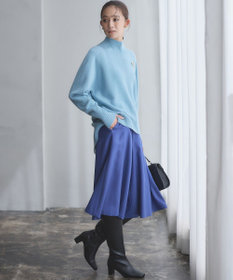 組曲 L 【WEB一部店舗限定】ウールジョーゼット キュロットパンツ