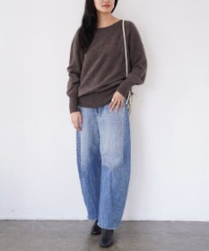 TOQUE 〈大草直子さんアドバイザー〉ベビーアルパカ×ウール縮絨ニットラグランスリーブ