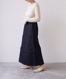 woadblue サイズ追加 ＜坪田あさみさんコラボ＞デニムラップスカート